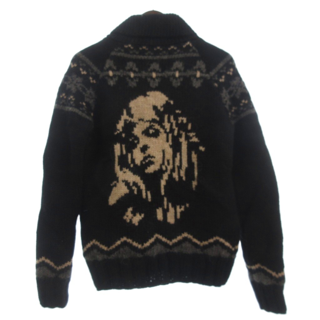 【中古】ヒステリックグラマー HYSTERIC GLAMOUR カウチンニット セーター 長袖 ヒスガール フルジップ ウール 0203ND05 黒 ブラック S メンズ 【ベクトル 古着】 260323 12,530円