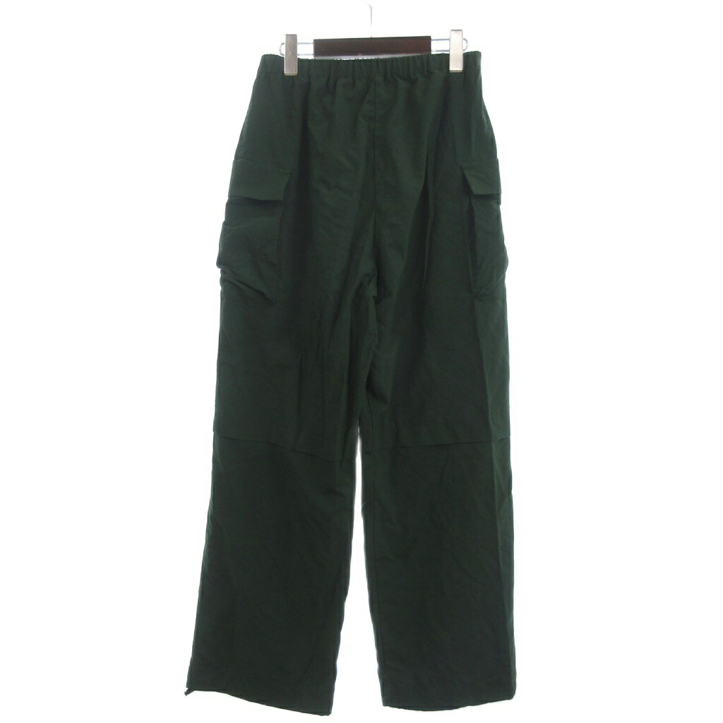 【中古】リムアーク rim.ark Squeezed hem nylon PT ナイロン パンツ イージー 460EAL31-0250 緑 グリーン 38 レディース 【ベクトル 古着】 260330