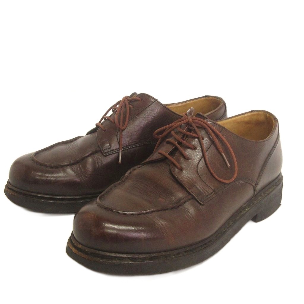 【中古】パラブーツ Paraboot シャンボード レザーシューズ レースアップ 茶 ブラウン 6.5 25cm位 靴 メンズ 【ベクトル 古着】 260407