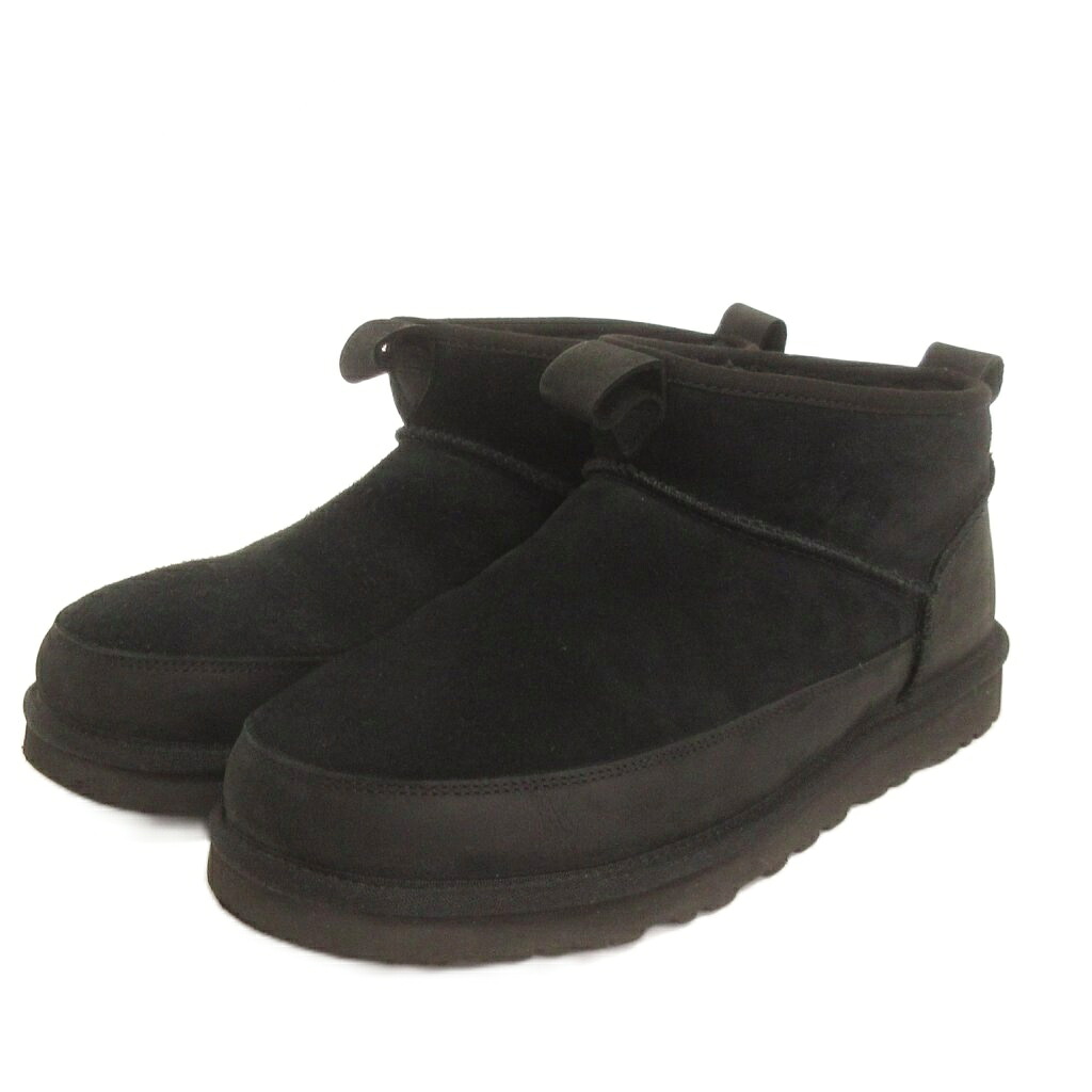 【中古】アグ UGG 古典派音楽 ウルトラ ミニ レノックス ムートンブーツ 1174581 黒 黒いこと 28 靴 メンズ 【ベクター 古着】 260410