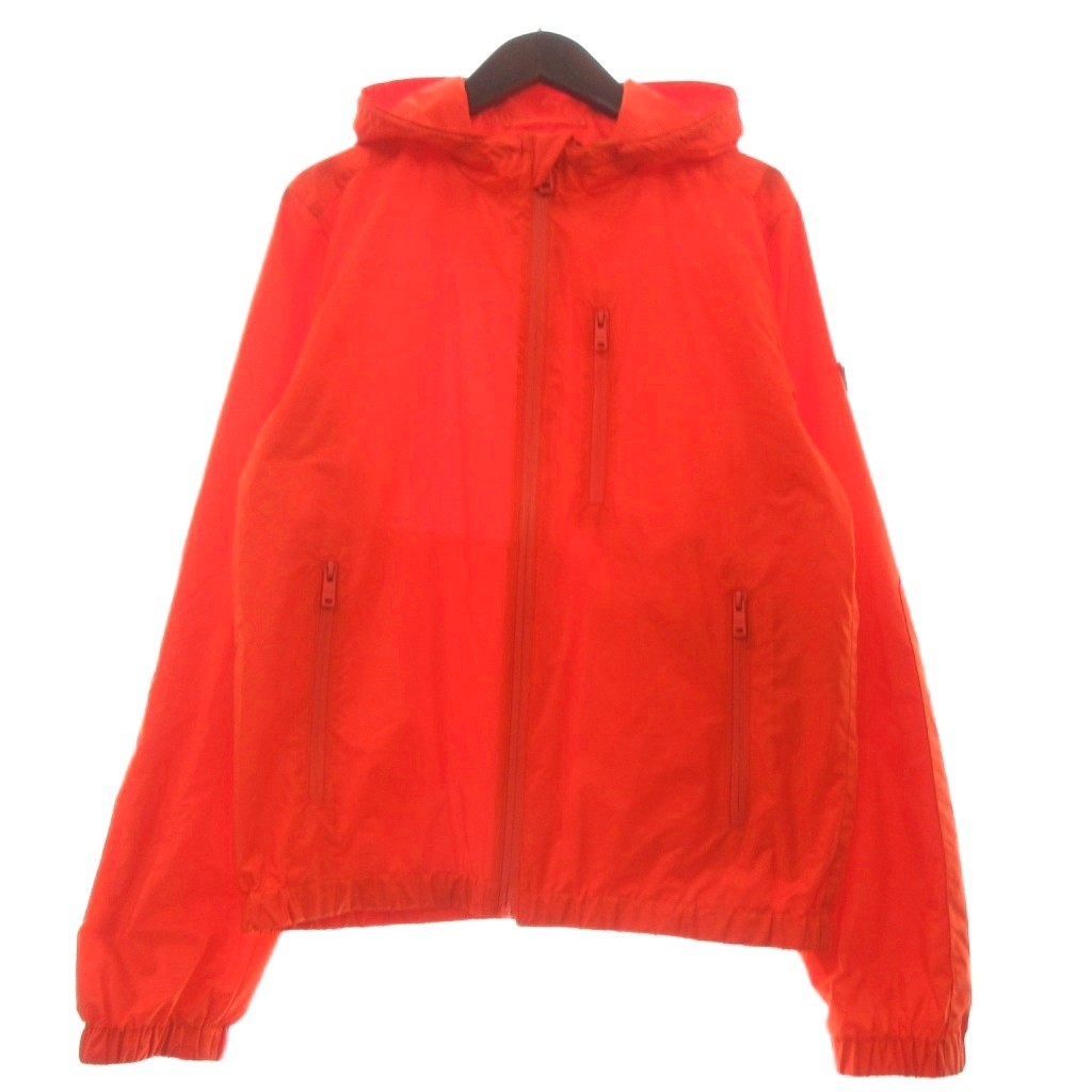 【中古】プラダ PRADA 牟礼パーカー 上衣 長袖 ３角形一皿 SGH051 R182 Q04 オレンジ色 M メンズ 【ベクター 古着】 260510