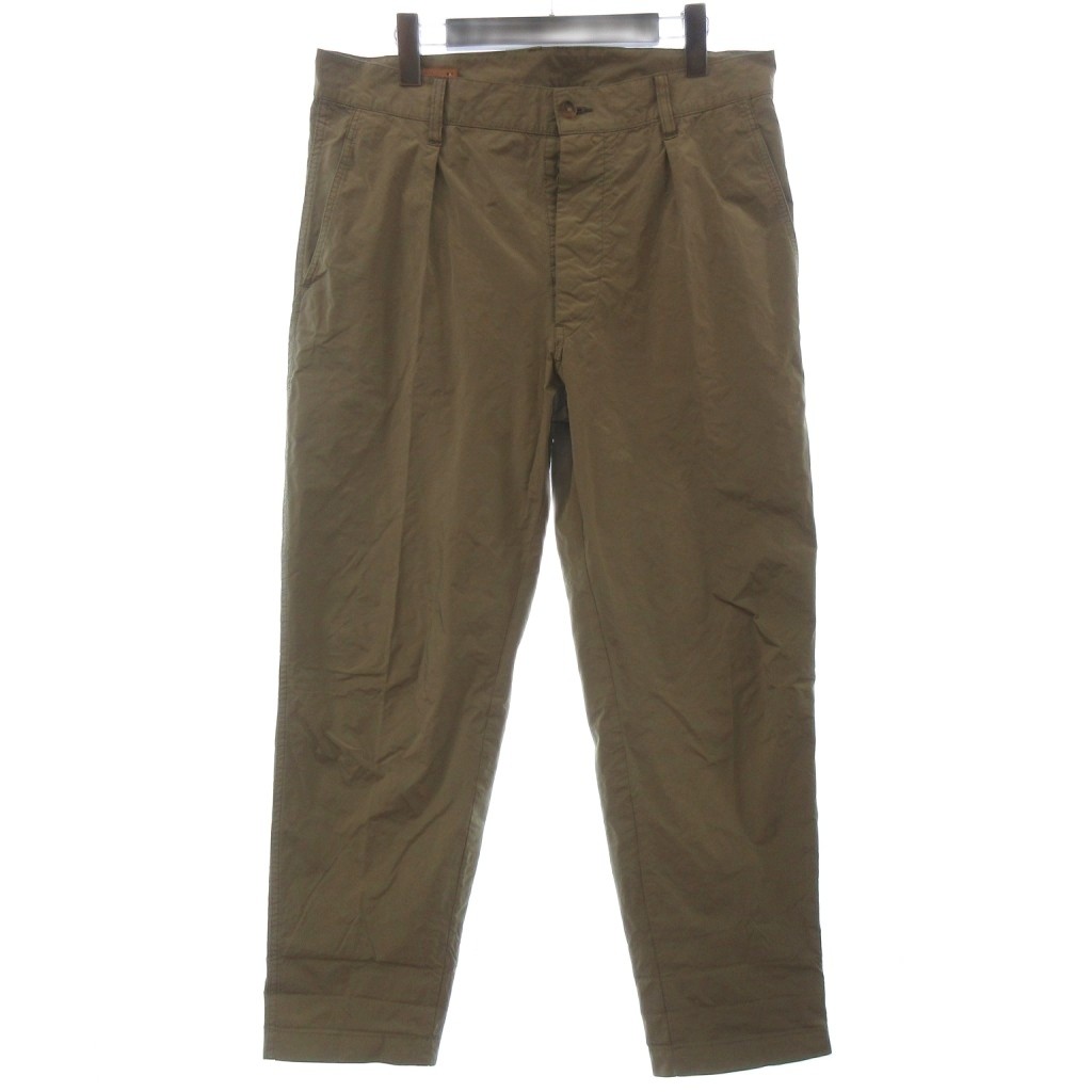 【中古】サイ ベーシックス SCYE BASICS ワンタック ナイロンパンツ ベージュ系 38 ■OOM メンズ 【ベクトル 古着】 260702｜ブランド古着の買取販売ベクトル