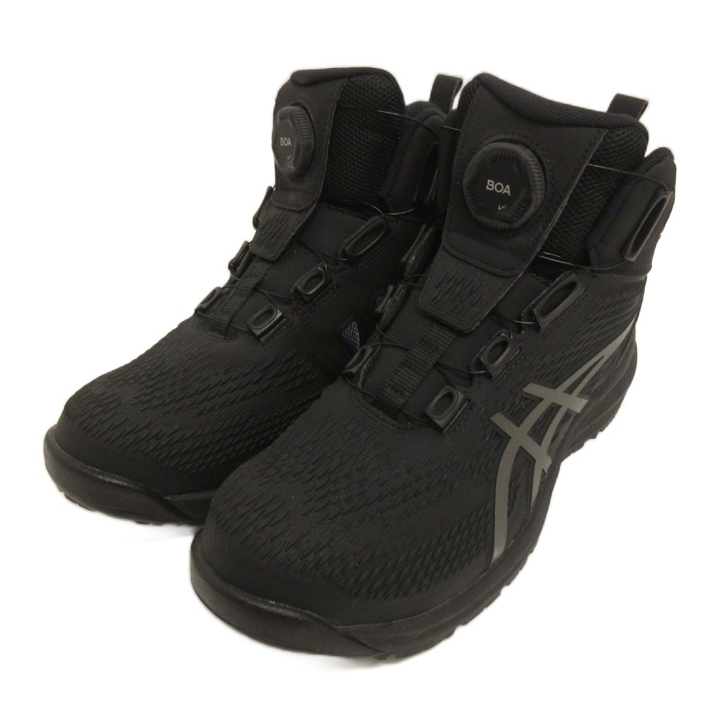 【中古】アシックス asics WINJOB CP122 BOA 安全靴 ブーツ スニーカー ハイカット 3E相当 1273A117 26cm 黒 ブラック メンズ 【ベクトル 古着】 260713|ブランド古着の買取販売ベクトル