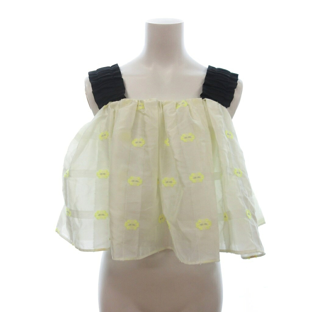 【中古】ヨリ yori 美品 shirocon マーガレットバックリボンキャミ 花がら 刺繍 SC21-24012SM 黄 イエロー 36 レディース 【ベクトル 古着】 260718|ブランド古着の買取販売ベクトル