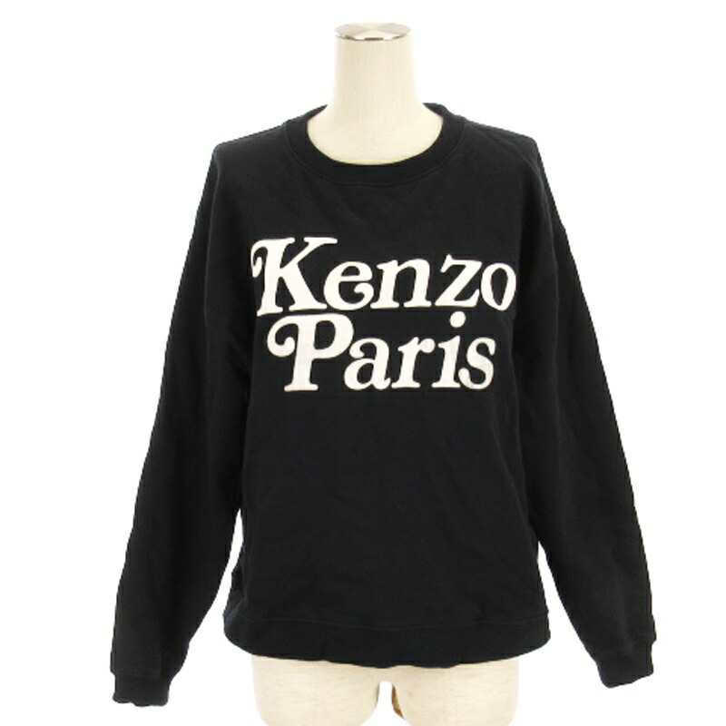 楽天市場】ケンゾークラブ ロゴ刺繍 スウェット 38 黒 KENZO