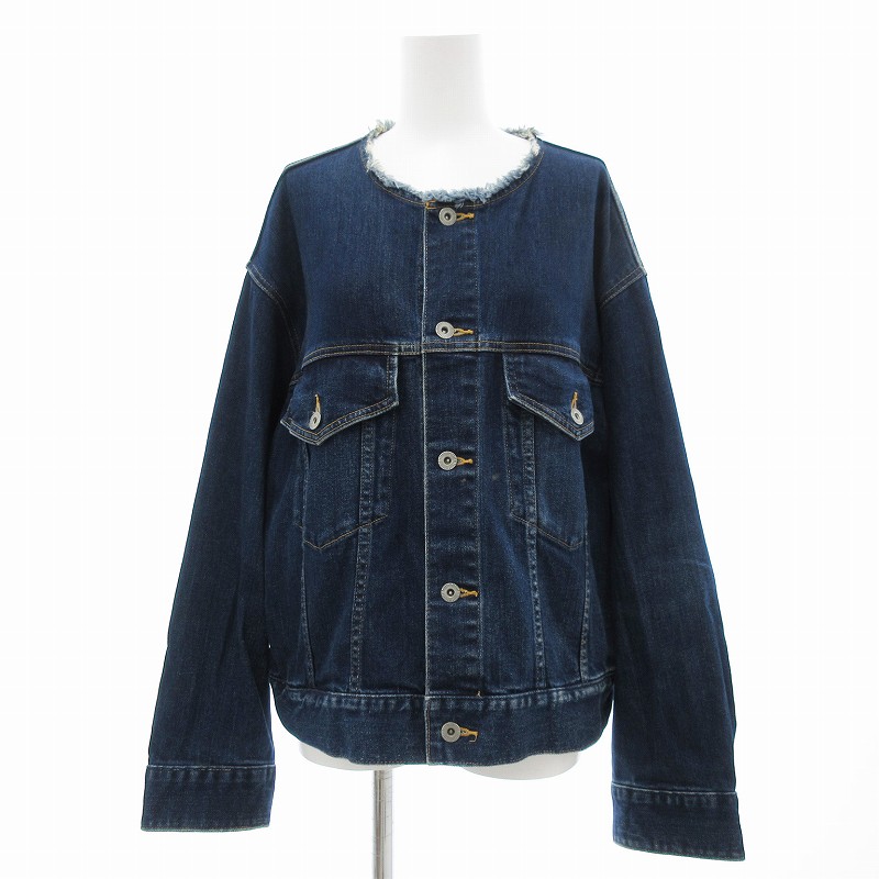 JOURNAL STANDARD relume　デニムジャケット　ノーカラー 送料無料〉 JOURNAL STANDARD relume ノーカラーデニム