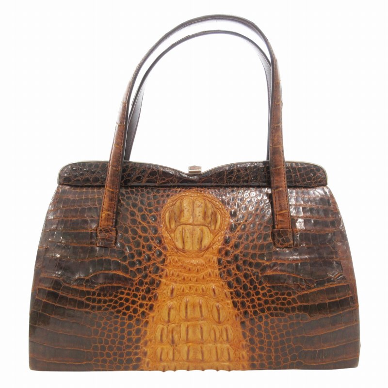 楽天市場】革芸人 KAWAGEININ バッグ パープルxシルバー クロコダイル