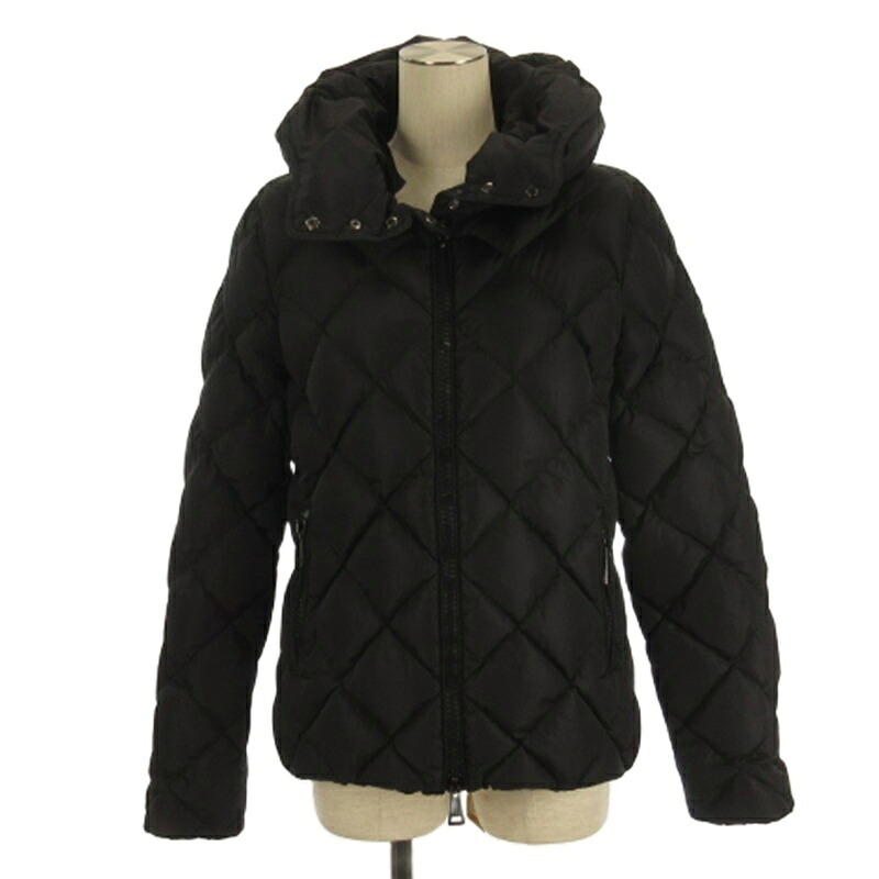 【中古】モンク線路 MONCLER BOURG 流行り 落ちこむ上衣 キルティング A20934685300 黒いこと 2 レディース 【ベクター 古着】 251009