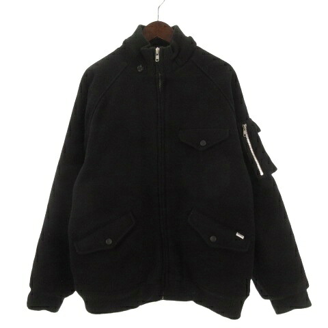 【中古】ステューシー STUSSY 羊毛 上衣 上衣 黒いこと L 260316E ■GY12 ☆AA★ メンズ 【ベクター 古着】 260316