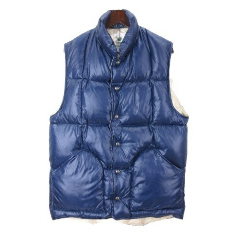 【中古】シェラデザイン SIERRA DESIGNS BEAMS PLUS別注 ナイロン ダウンベスト L ネイビー 825017 メンズ 【ベクトル 古着】 260325