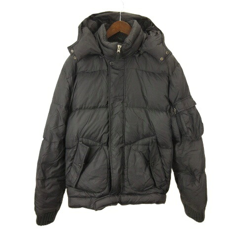 【中古】エンポリオアルマーニ EMPORIO ARMANI ボンネット 落ち込む上衣 うしろ側ロゴタイプ XL 黒いこと ■GY62 ☆AA★ メンズ 【ベクター 古着】 260426