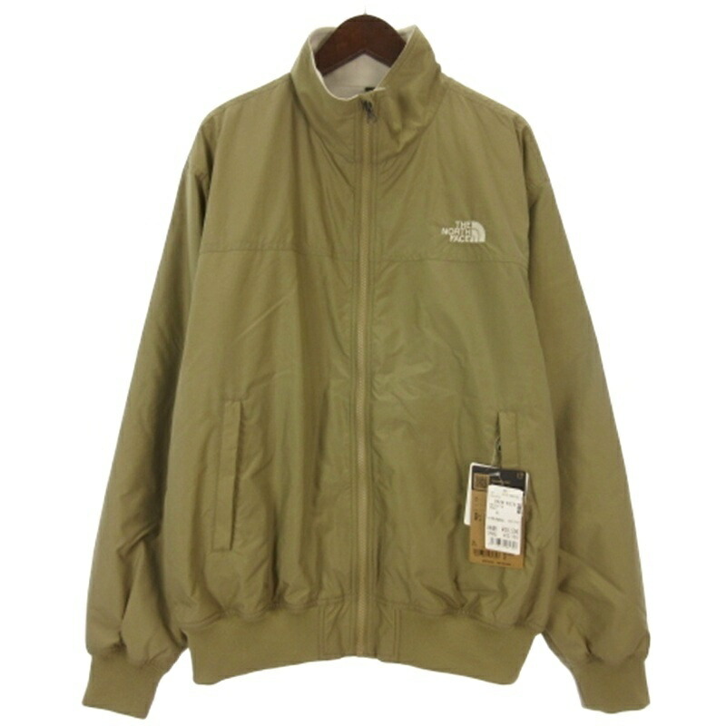 【中古】未当て嵌める品 ザノースフェイス THE NORTH FACE 曳き船付き添い人 コンパクトノマドブルゾン ナイロン 上衣 ベージュ NP72532 カーキ XL メンズ 【ベクター 古着】 260329
