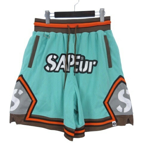 【中古】サプール SAPEur バスケット ショーツ ワッペン L グリーン メンズ 【ベクトル 古着】 260404 11,026円