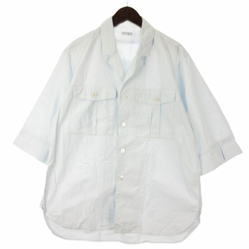 【中古】RAKINES ラキネス 22AW エクスプローラー シャツ 半袖 08S22AF175S ブルー 2 メンズ 【ベクトル 古着】 260408