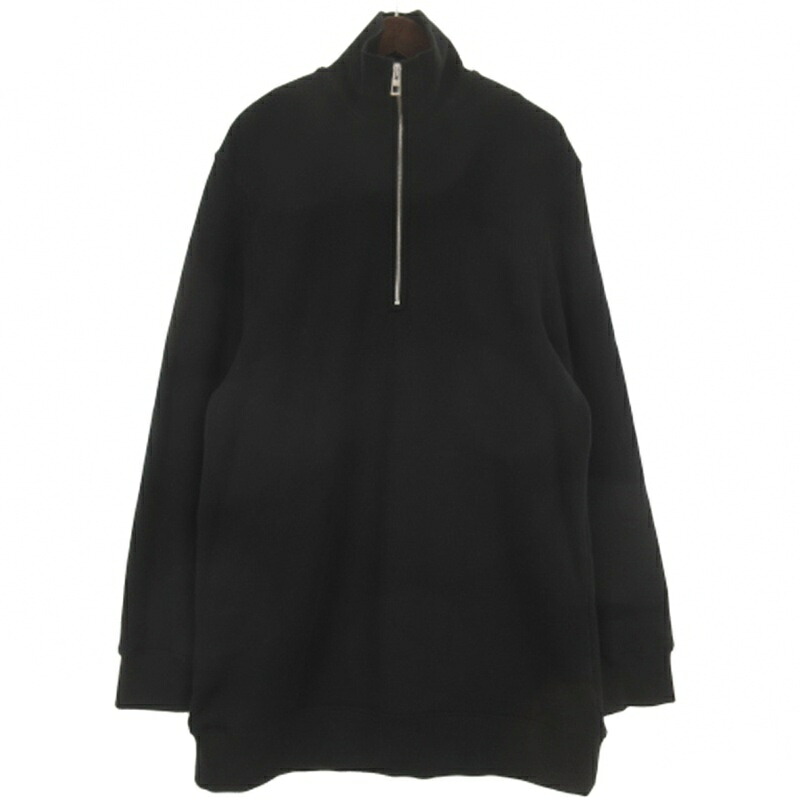 【中古】ロエベ LOEWE ハーフジップ 汗水 調教師 アナ瓦 裏毛 カシミール入り合わせる 黒いこと M ☆AA★ メンズ 【ベクター 古着】 260516
