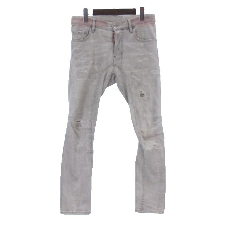 【中古】ディースクエアード DSQUARED2 TIDY BIKER 不都合 ジーンズ ズボン下 名取り草飛球 点火装置薄墨色 42 メンズ 【ベクター 古着】 260604