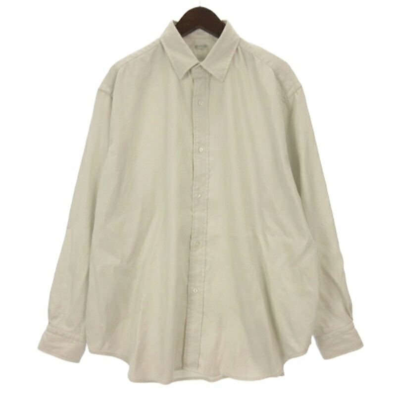 【中古】A.PRESSE アプレッセ Double Weave Twill Regular Collar Shirt プルオーバー 長袖 25AAP-02-10 白いこと系 3 メンズ 【ベクター 古着】 260603