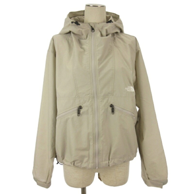 【中古】ザノースフェイス THE NORTH FACE Short Compact Jacket ショートコンパクト ジャケット パーカー NPW22630 アイボリー系 L レディース 【ベクトル 古着】 260615｜ブランド古着の買取販売ベクトル