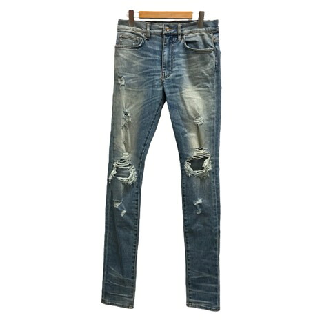 【中古】アミリ AMIRI デニム ジーンズ ダメージ加工 コットン混 109 31 青 ブルー メンズ 【ベクトル 古着】 250226 19,875円