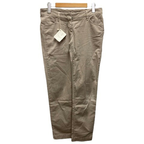 【中古】ブルネロクチネリ BRUNELLO CUCINELLI パンツ スキニー イタリア製 ポリウレタン混 無地 4 ベージュ レディース 【ベクトル 古着】 250828