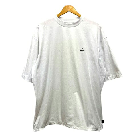 【中古】スノーピーク snowpeak Tシャツ クルーネック ワンポイント ロゴ刺繍 半袖 L 白 ホワイト メンズ 【ベクトル 古着】 260402