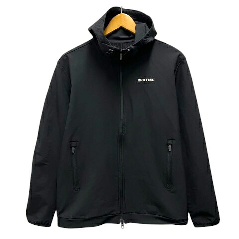 【中古】ブリーフィング BRIEFING BRG233M44 パーカー フーディ 上衣 伸ばすこと ワンポイントロゴタイプ 長袖 M 黒 黒いこと メンズ 【ベクター 古着】 260423 パーカー-メンズファッション