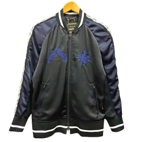 【中古】未当てはめる品 ドレストリップ drestrip ×roar 10周年 上衣 ジップアップ 生産ライン 刺しゅう 長袖 2 黒 黒いこと メンズ 【ベクター 古着】 260602