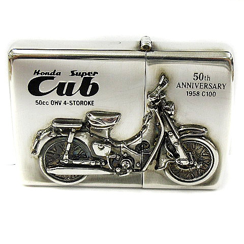 未使用品 ジッポー ZIPPO 箱有 C100 スーパーカブ 210712 シルバー 銀