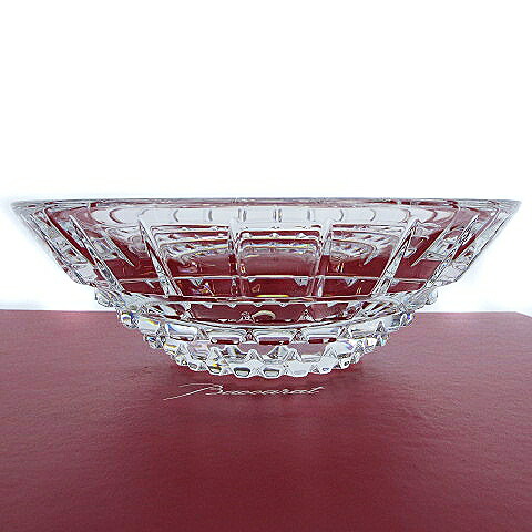 【中古】バカラBaccaratアルルカンラージボウルテーブルボウル鉢果物入れ小物入れクリスタルガラス本体のみ25cm■【ベクトル古着】220321