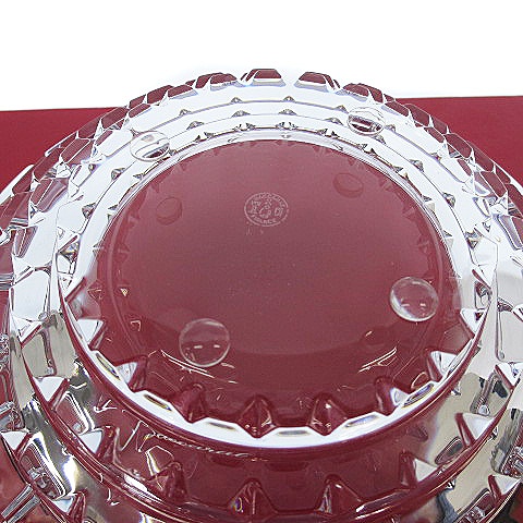 【中古】バカラBaccaratアルルカンラージボウルテーブルボウル鉢果物入れ小物入れクリスタルガラス本体のみ25cm■【ベクトル古着】220321