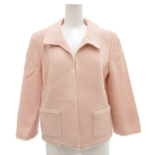 楽天市場】【ルネ】Rene パールボタン ショート ツイードジャケット