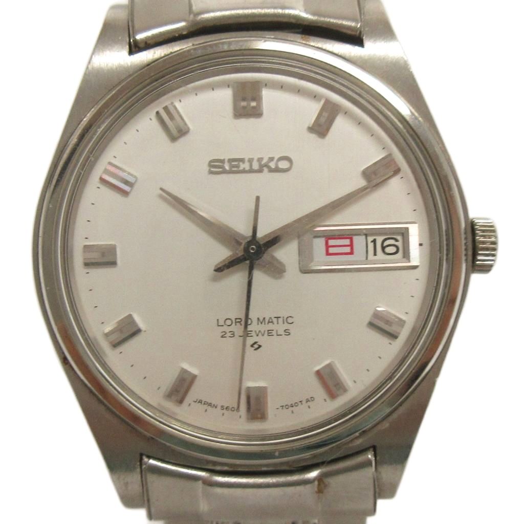 【時計】SEIKO LM 自動巻き 中古品 SEIKO ヴィンテージ セイコー LM ロードマチック 5606-5220