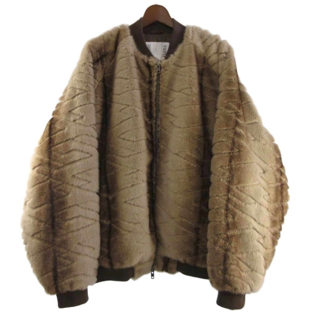 【中古】タイトブース TIGHTBOOTH TBPR 美品 25AW T QUILT FUR MA-1 毛皮上衣 上衣 中綿 FW25-JK04 茶 赤銅色 XL 気が大きい大きさ メンズ 【ベクター 古着】 260117