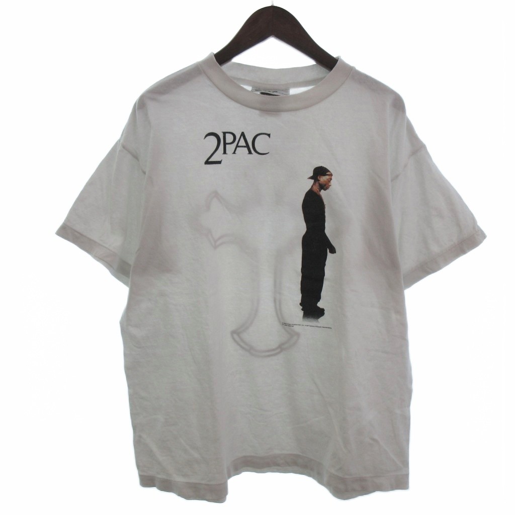 【中古】セントマイケル SAINTMICHAEL 25SS MX × 2PAC 2PC SS TEE Tシャツ 半袖 SM-HR8-0000-C15 ホワイト M メンズ 【ベクトル 古着】 260129