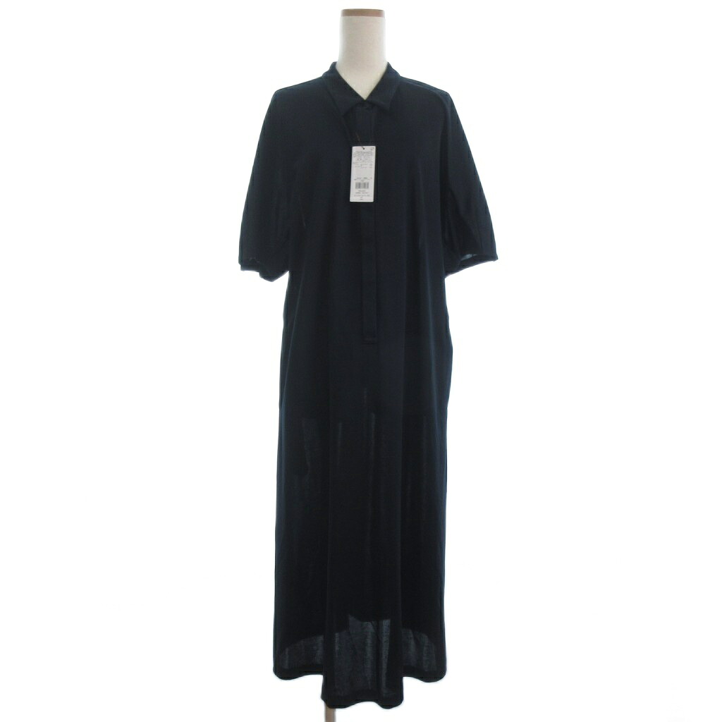 【中古】未使用品 マッキントッシュ ロンドン MACKINTOSH LONDON サマーポンチ ワンピース ロング 五分袖 G7J20573 ネイビー 44 レディース 【ベクトル 古着】 260310