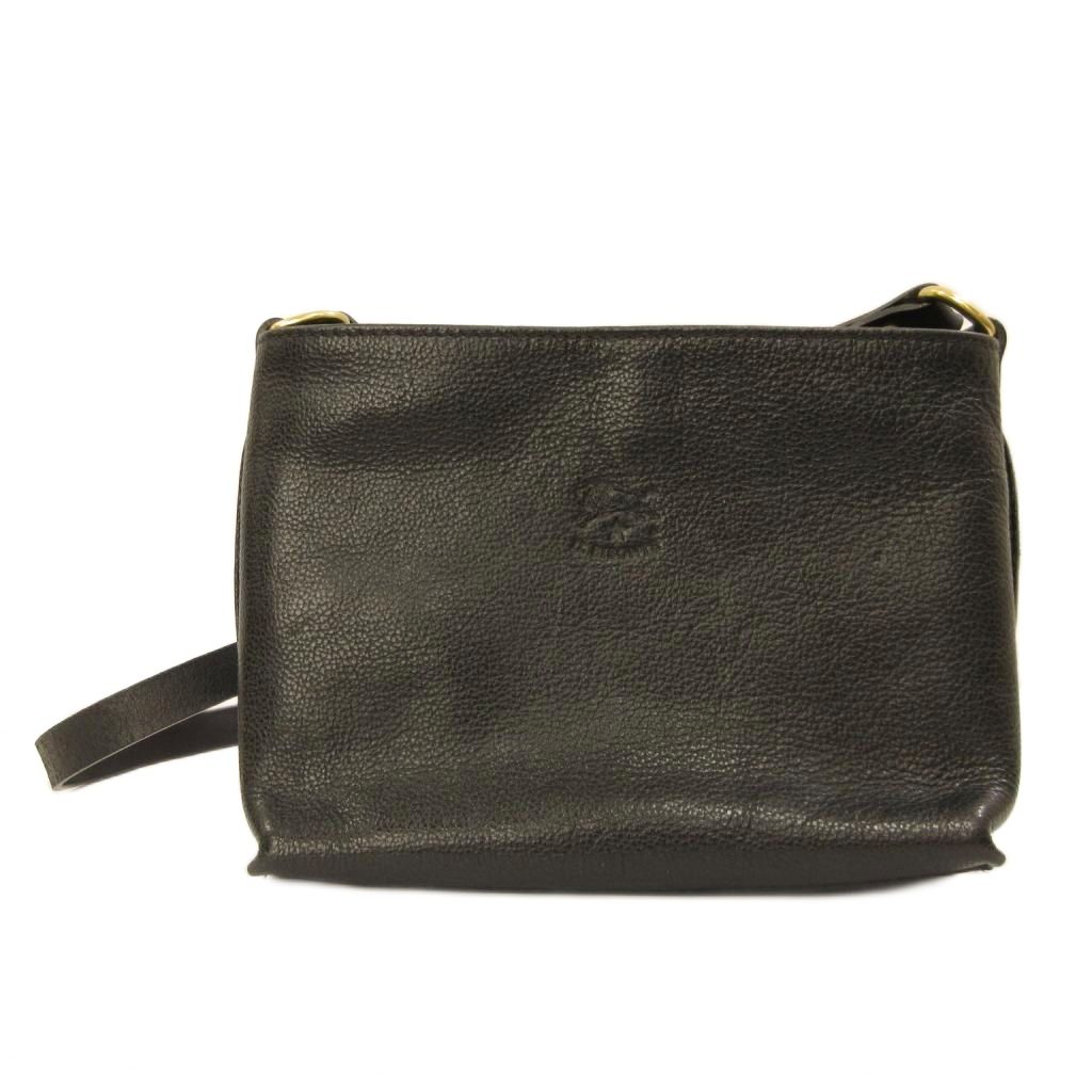 【中古】イルビゾンテ IL BISONTE ショルダーバッグ ミニ レザー 黒 ブラック レディース 【ベクトル 古着】 260321 7,372円