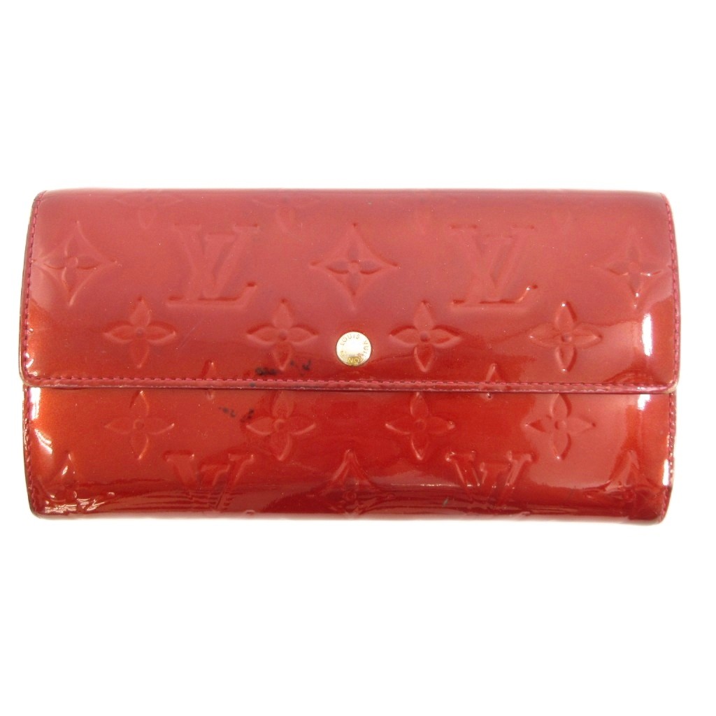 【中古】ルイヴィトン LOUIS VUITTON M93530 モノグラムヴェルニ ポルトフォイユ サラ 長財布 赤 レディース 【ベクトル 古着】 260615|ブランド古着の買取販売ベクトル