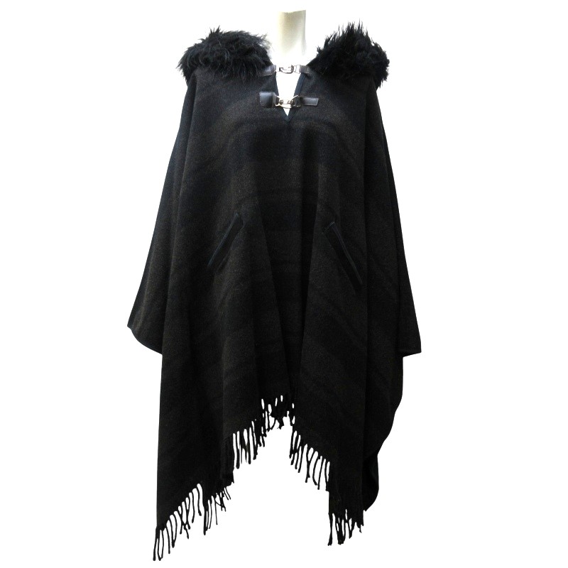 楽天市場】【中古】美品 ポンチョ ケープコート レディース SIZE M (M