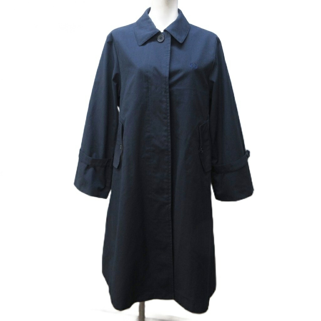 楽天市場】【中古】 フレッドペリー ステンカラー コート S 紺 FRED