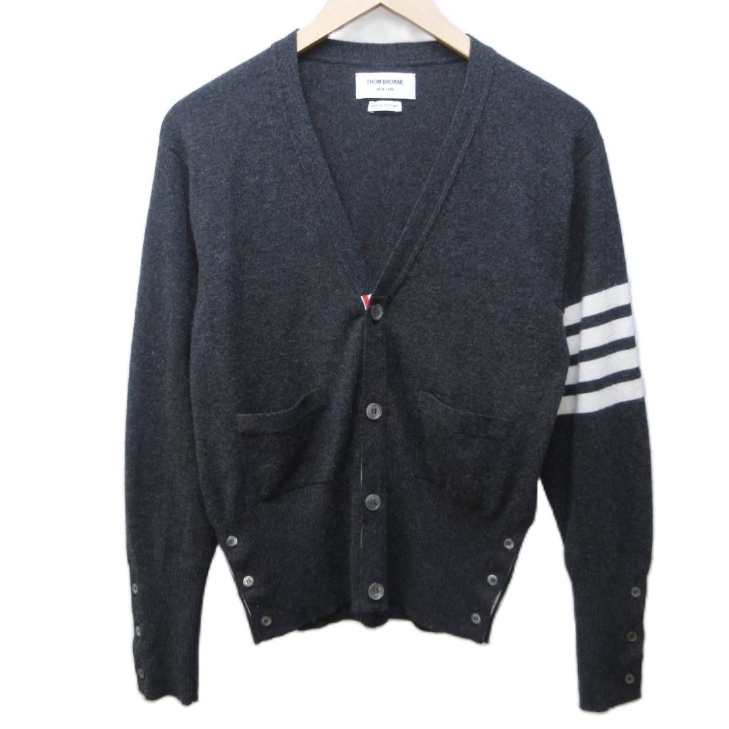 美品 THOM BROWNE トムブラウン ウール混 カーディガン size:1 koe×THOM BROWNE（コエトムブラウン）の「[KOE×THOM BROWNE]MENS