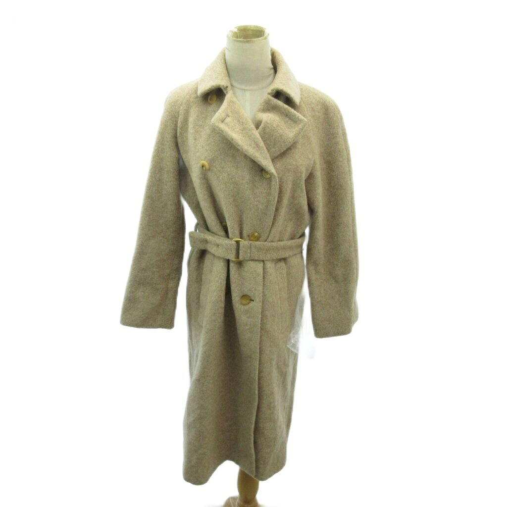 【中古】バーバリー ロンドン BURBERRY LONDON 美品 トレンチコート ウール アルパカ混 ベルト ロング丈 9 ベージュ 0118 IBO87 レディース 【ベクトル 古着】 260118｜ブランド古着の買取販売ベクトル
