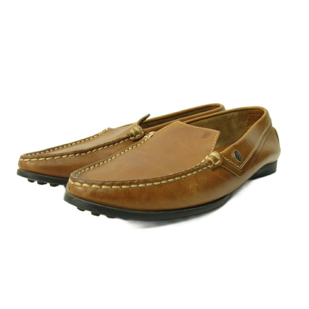 【中古】トッズ TOD'S ローファー シューズ レザー 36.5 23.5cm 茶 ブラウン 0124 IBO87 レディース 【ベクトル 古着】 260207