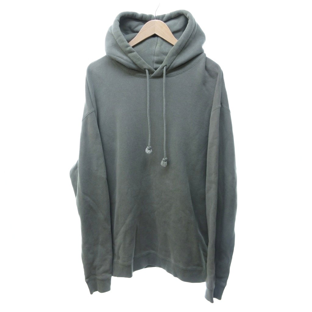 【中古】スティーブンアラン Steven Alan PIGM DYE HOODY-BOLD パーカー フーディ プルオーバー BOLD FIT カーキ系 XLサイズ 0128 メンズ 【ベクトル 古着】 260128