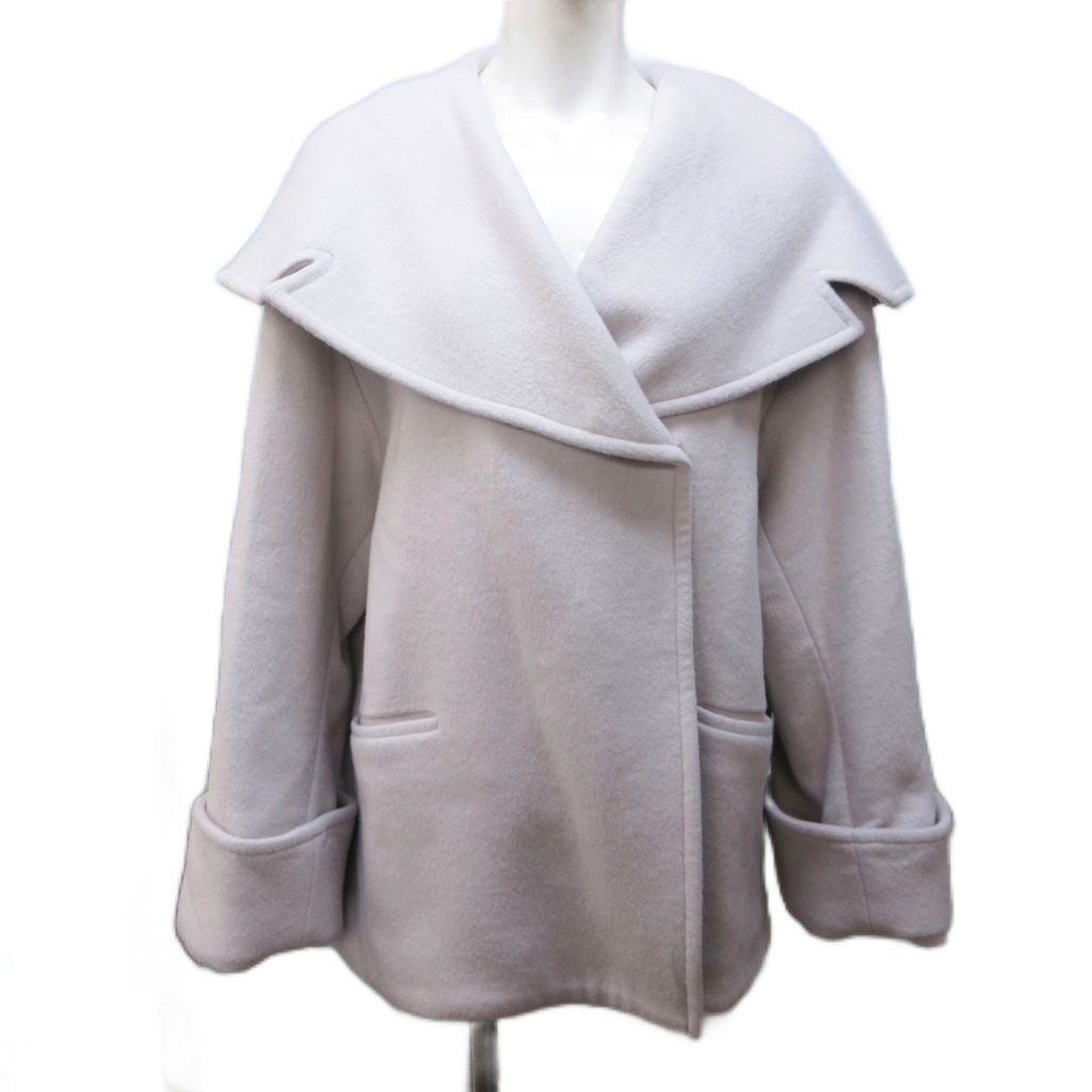 【中古】セルフォード CELFORD 23AW ビックカラーショートコート メルトンジャケット ウール ダブル F ピンク 系 CWFC235002 0306 レディース 【ベクトル 古着】 260306 10,286円