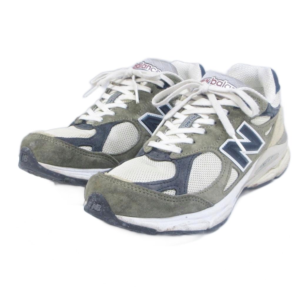 【中古】ニュー平衡にする NEW BALANCE M990TO3 バイ テディ サンティス スニーカー 置き目撥ねのける USA製 24珊 ドーブ 薄墨色 ボーン 0327 メンズ 【ベクター 古着】 260327