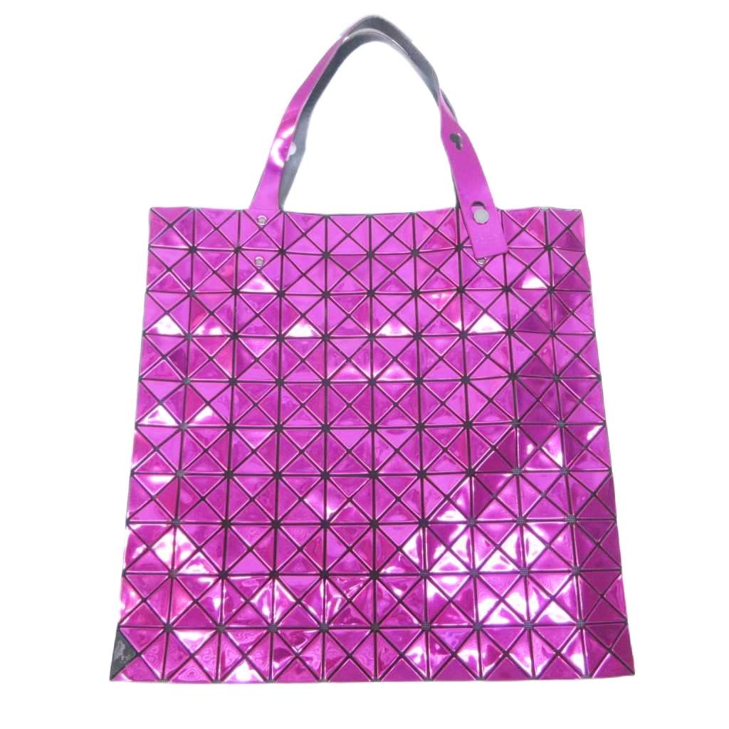 【中古】バオバオ イッセイミヤケ BAOBAO ISSEY MIYAKE ルー仙 LUCENT トートバッグ 真四角 メタリック サクラ色 BB23-AG122 IBO95 0428 レディース 【ベクター 古着】 260428