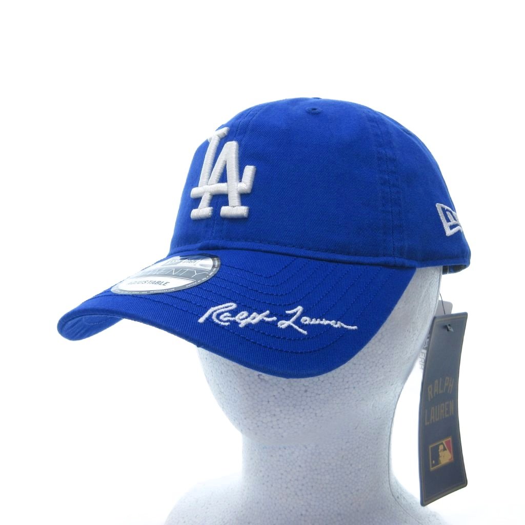 【中古】未当て嵌める品 ラルフローレン RALPH LAUREN ×ニュー内鰓 引き舟付き添い人 かぶり笠 旗がしら 9TWENTY 天使の都市 DODGERS ロゴタイプ刺? 青 青色 /HW メンズ 【ベクター 古着】 260529