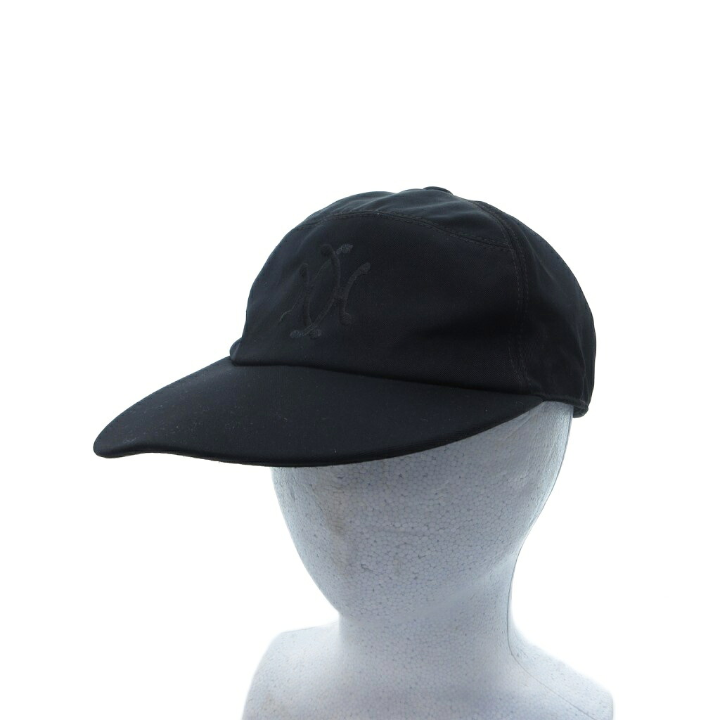 【中古】エルメス HERMES MOSTCH モッチ ジェットキャップ ロゴ刺? 黒 ブラック レディース 【ベクトル 古着】 260722|ブランド古着の買取販売ベクトル