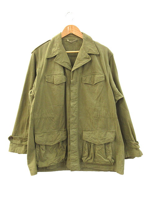 zooyorkズーヨークmilitaryミリタリージャケット緑グリーンカーキ希少 U.S.ARMY 米軍実品 BDUジャケット MEDIUM REGULAR メンズL相当