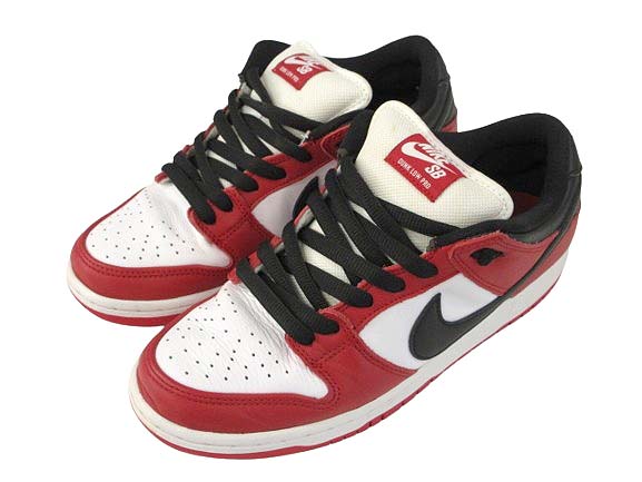 【中古】ナイキ エスビー NIKE SB DUNK LOW PRO CHICAGO VARSITY RED BQ6817-600 ダンク 置き目 労働者階級 風の強い町 バーシティレッド 26.5糎 スニーカー シューズ 靴 メンズ 【ベクター 古着】 250415